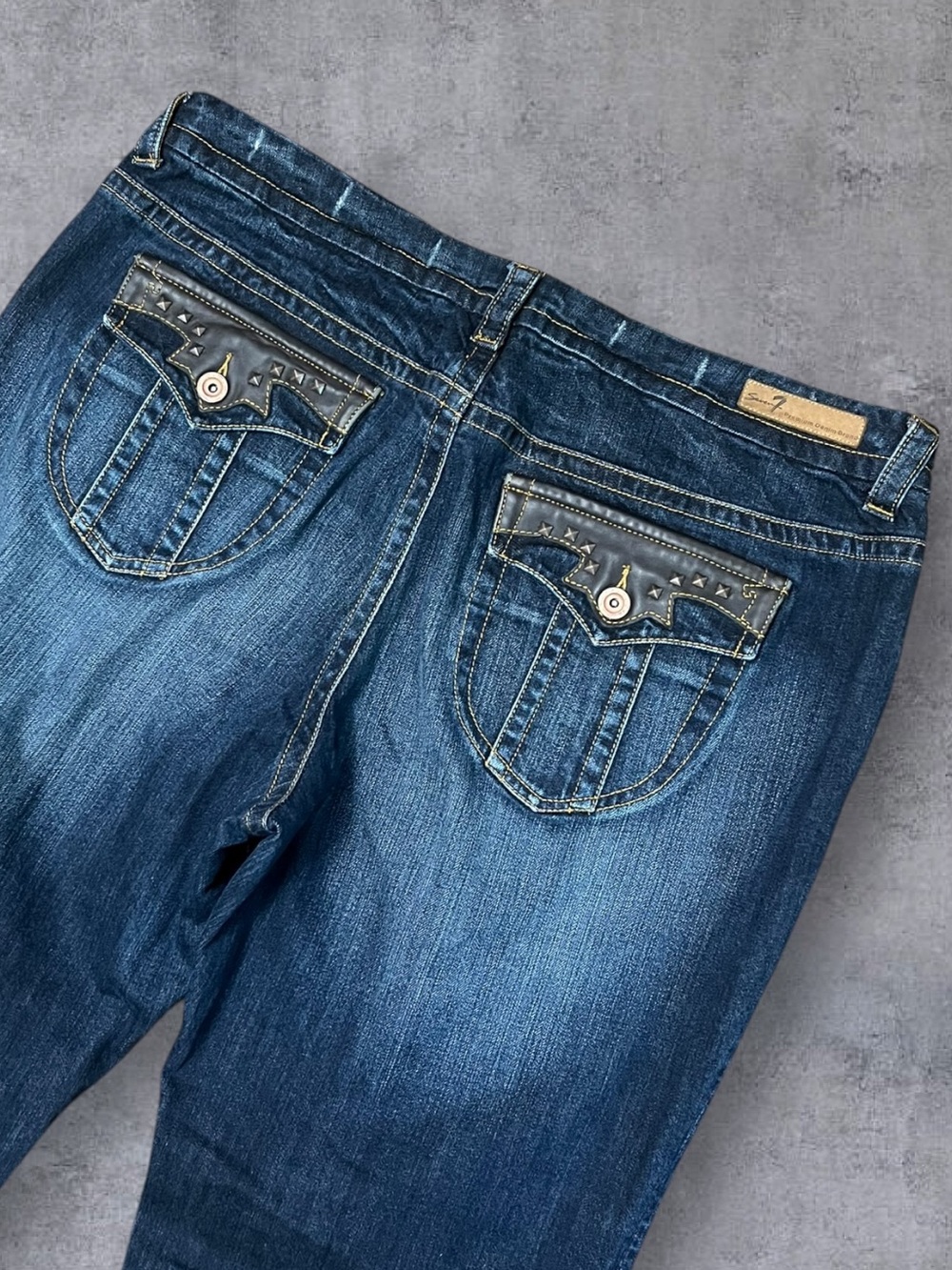 Vintage 2000s y2k Seven 7 Brand Sz 22 Western Jeans